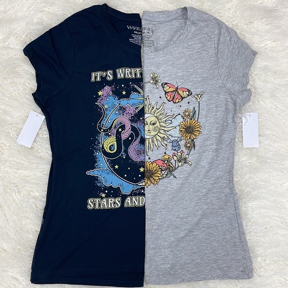 WOUND UP Bundle of TWO (2) Juniors Graphic Tees - Picture 9 of 9